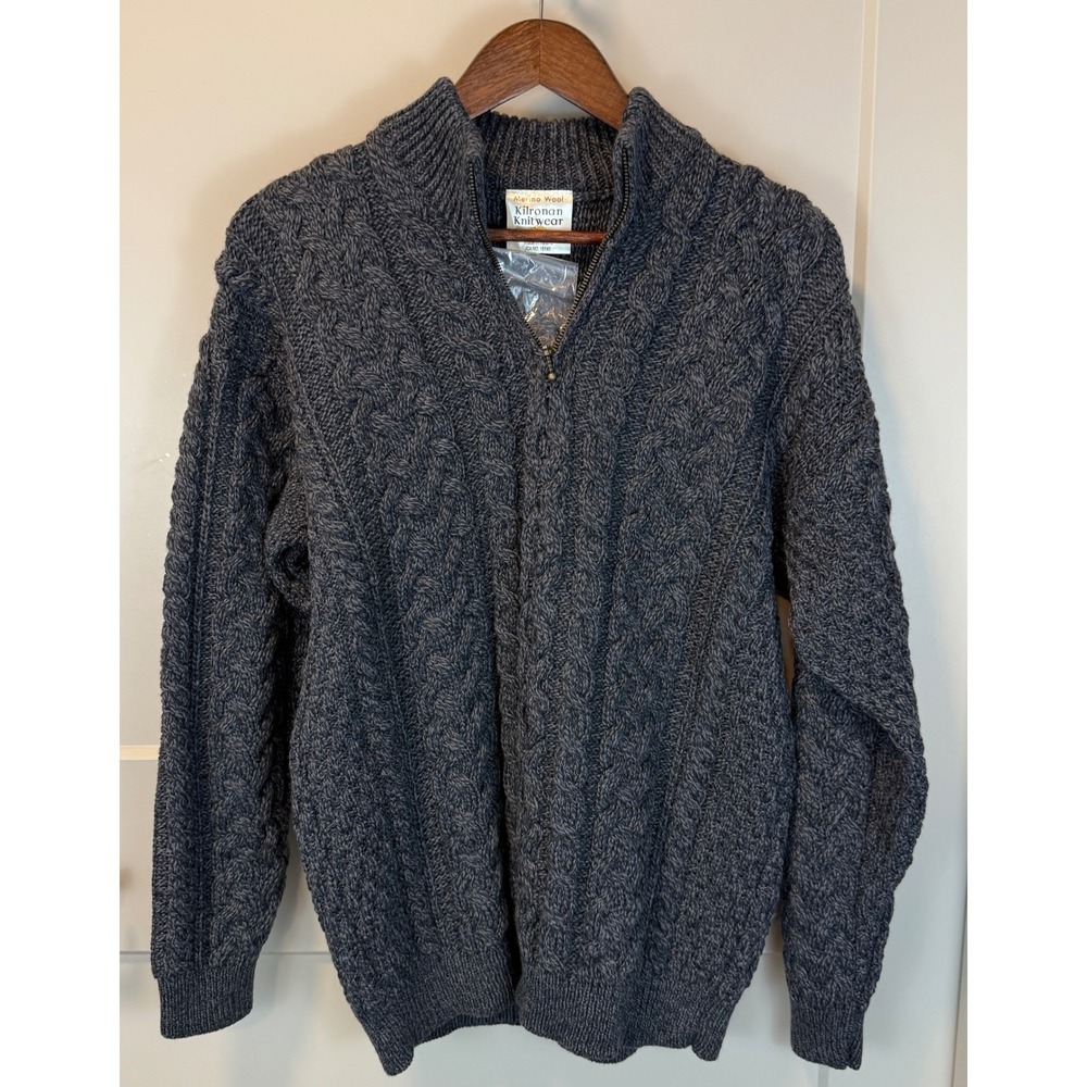 Gray Cable Knit Sweater